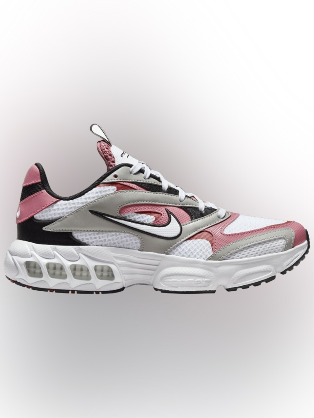 Nike Women's Zoom Air  Pink, White & Gray Mesh Running Sneakers